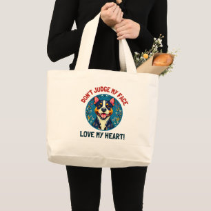 Grand Tote Bag Chien de Pitbull