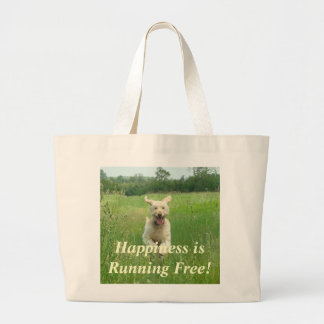 Grand Tote Bag Chien heureux Fourre-tout d'été