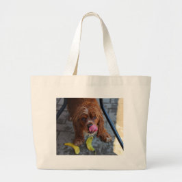 Grand Tote Bag Chien humide avec banane