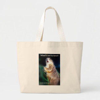 Grand Tote Bag Chiens de prairie trapézoïdaux ce qui n'est pas