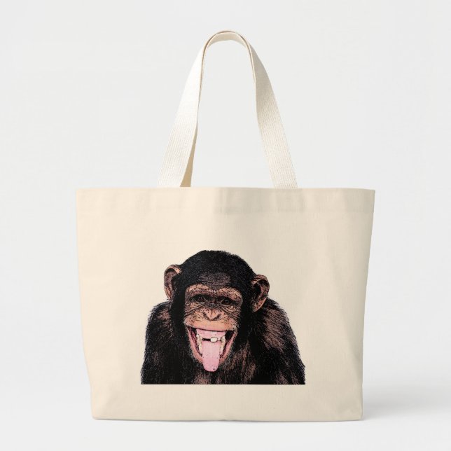 Grand Tote Bag Chimpanzé (Devant)