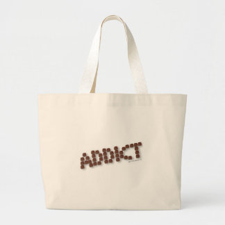 Grand Tote Bag Chocolat Addict mignon Candy Design Slogan