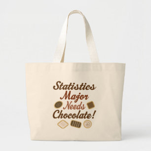 Grand Tote Bag Chocolat principal de statistiques