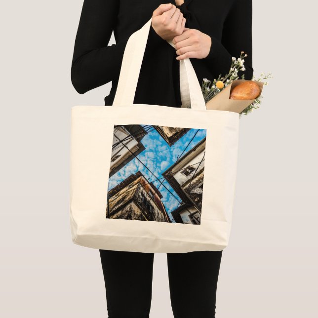 Grand Tote Bag Ciel sur Stonetown, Zanzibar (Devant (produit))