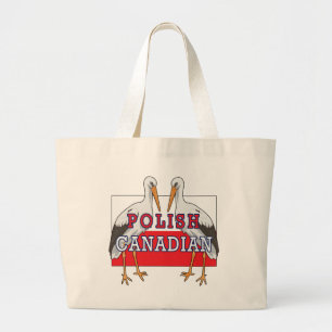 Grand Tote Bag cigogne canadienne polonaise