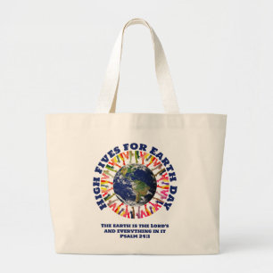 Grand Tote Bag CINQ ÉLEVÉES POUR JOUR DES TERRES Christian Bible 