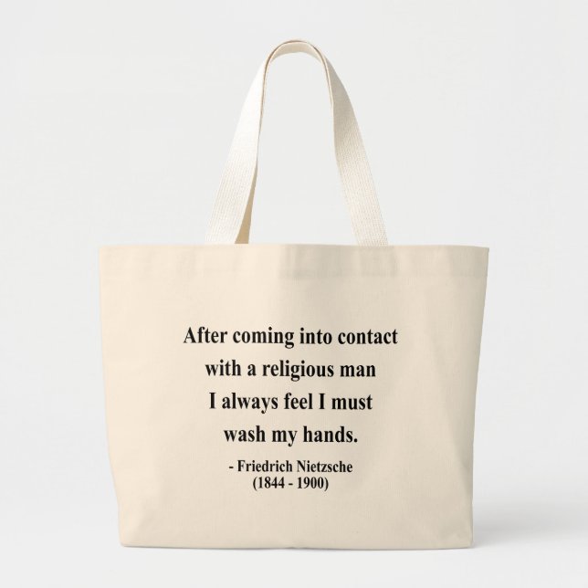 Grand Tote Bag Citation 3a de Nietzsche (Devant)