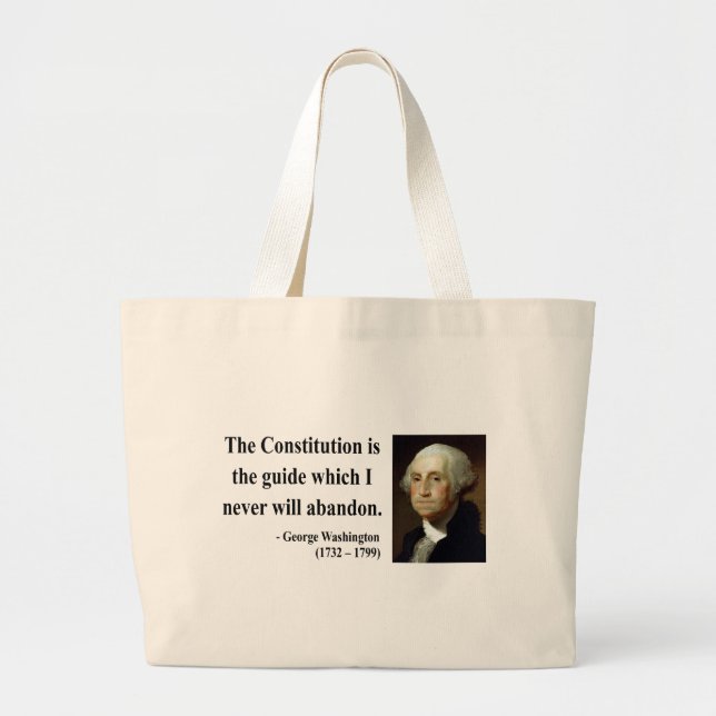 Grand Tote Bag Citation 4b de George Washington (Devant)