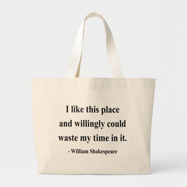 Grand Tote Bag Citation 6a de Shakespeare (Devant)