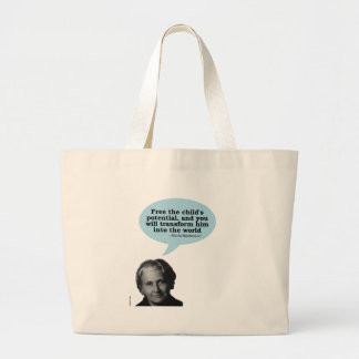 Grand Tote Bag citation de montessori de Maria