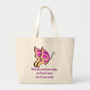 Grand Tote Bag Citation de papillon