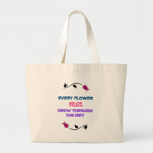 Grand Tote Bag Citation De Typographie Inspirationnelle Pour Gard