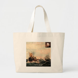 Grand Tote Bag Citation Herman Melville Appelez-Moi Ishmael