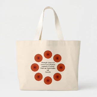 Grand Tote Bag Citation Motivationnelle Inspirationnelle Gandhi