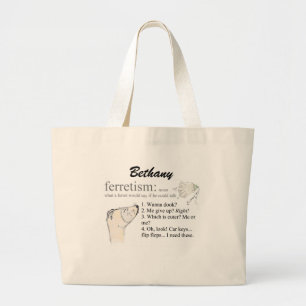 Grand Tote Bag Citations de furet