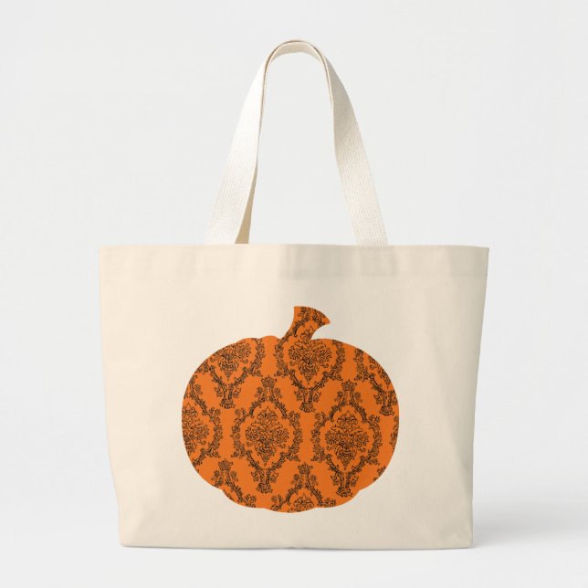 Grand Tote Bag Citrouille chic Fourre-tout (Devant)