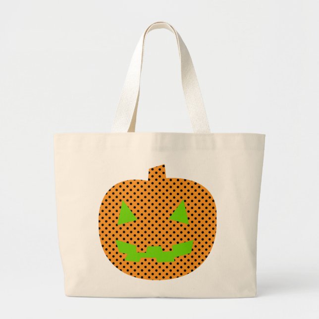 Grand Tote Bag Citrouille chic Fourre-tout (Devant)