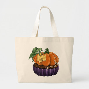 Grand Tote Bag Citrouille Cupcake
