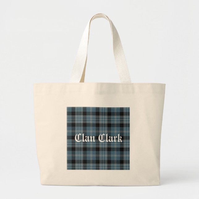 Grand Tote Bag Clan Clark Tartan (Devant)