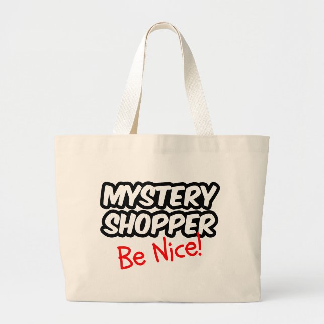 Grand Tote Bag Client de mystère - soyez Nice ! (Devant)