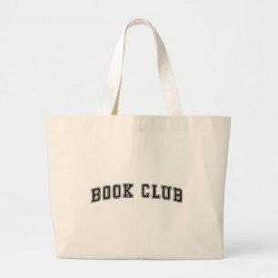 Grand Tote Bag Club de livres de style de courbe