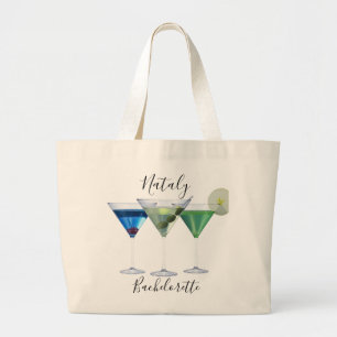 Grand Tote Bag cocktails de martini pour enterrement de vie de je