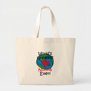 Grand Tote Bag Cœur de la meilleure Nonna du monde