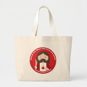 Grand Tote Bag Coeur sacré de Jésus