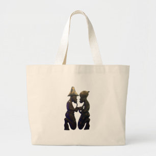 Grand Tote Bag Coeurs Africains : Un Beau Moment