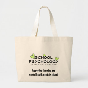 Grand Tote Bag Coeurs Fourre-tout de germination de psychologie