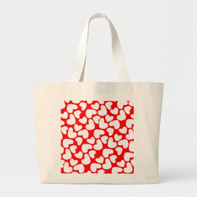 Grand Tote Bag Coeurs tirés 2014 (Devant)