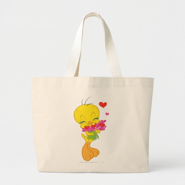 Grand Tote Bag Coeurs Tweety (Devant)