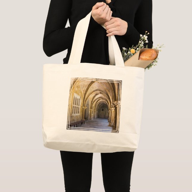 Grand Tote Bag Colline du cloître de la cathédrale d'Arched (Devant (produit))