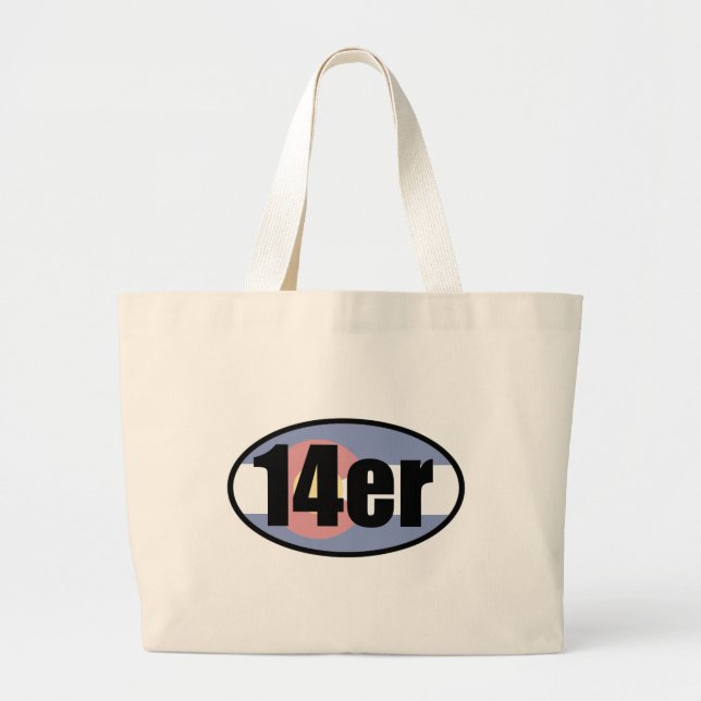 Grand Tote Bag Colorado 14ers (Devant)