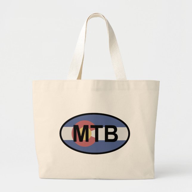 Grand Tote Bag Colorado Drapeau VTT (Devant)