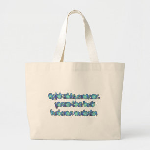 Grand Tote Bag COMBATTRE LE CANCER DE LA PEAU Hakuna Matata Passe