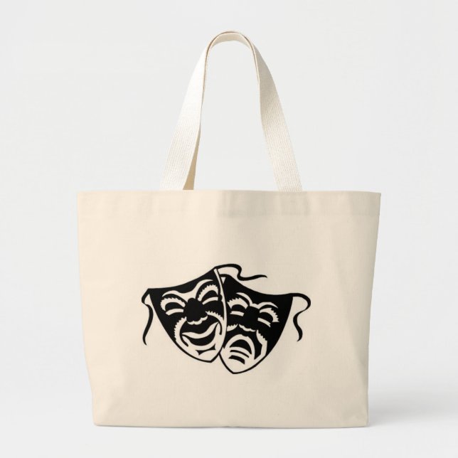 Grand Tote Bag comedy_tragedyq (Devant)