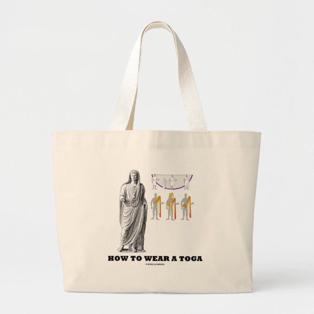 Grand Tote Bag Comment utiliser une toge (instructions (Devant)