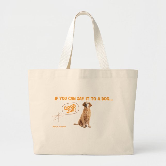 Grand Tote Bag Commentaires de la franchise radicale Fourre-tout (Devant)
