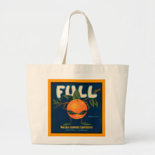 Grand Tote Bag Complètement - étiquette orange de caisse