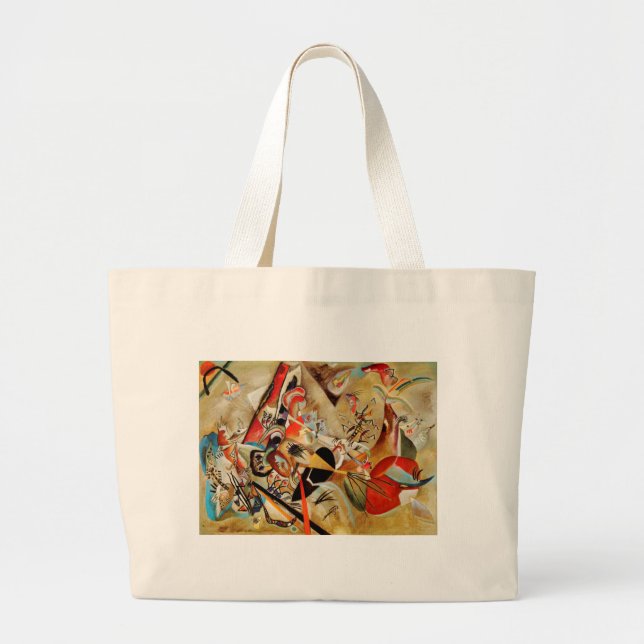 Grand Tote Bag Composition Abstraite de Kandinsky (Devant)