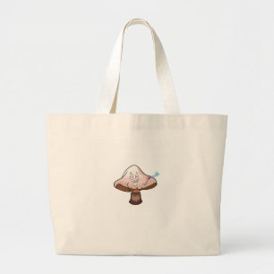Grand Tote Bag Conception champignon, champignon de fête
