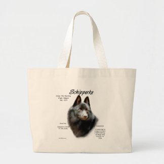 Grand Tote Bag Conception de l'historique de Schipperke