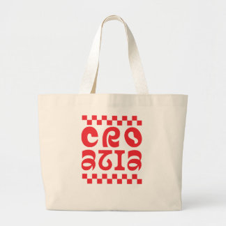 Grand Tote Bag conception de logo de pays Croatie
