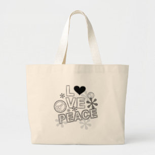 Grand Tote Bag conception de paix