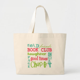 Grand Tote Bag Conception de souterrain de club de lecture