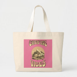 Grand Tote Bag Conception de Vibes de camping