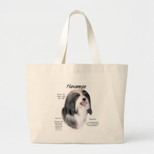 Grand Tote Bag Conception d'histoire de Havanese