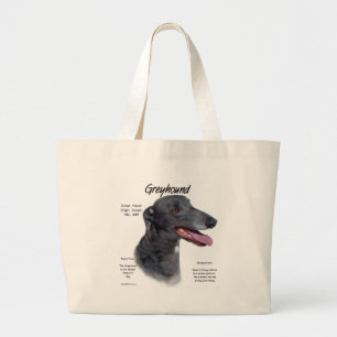 Grand Tote Bag Conception d'histoire de lévrier
