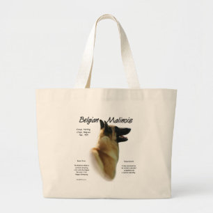 Grand Tote Bag Conception d'histoire de Malinois de Belge